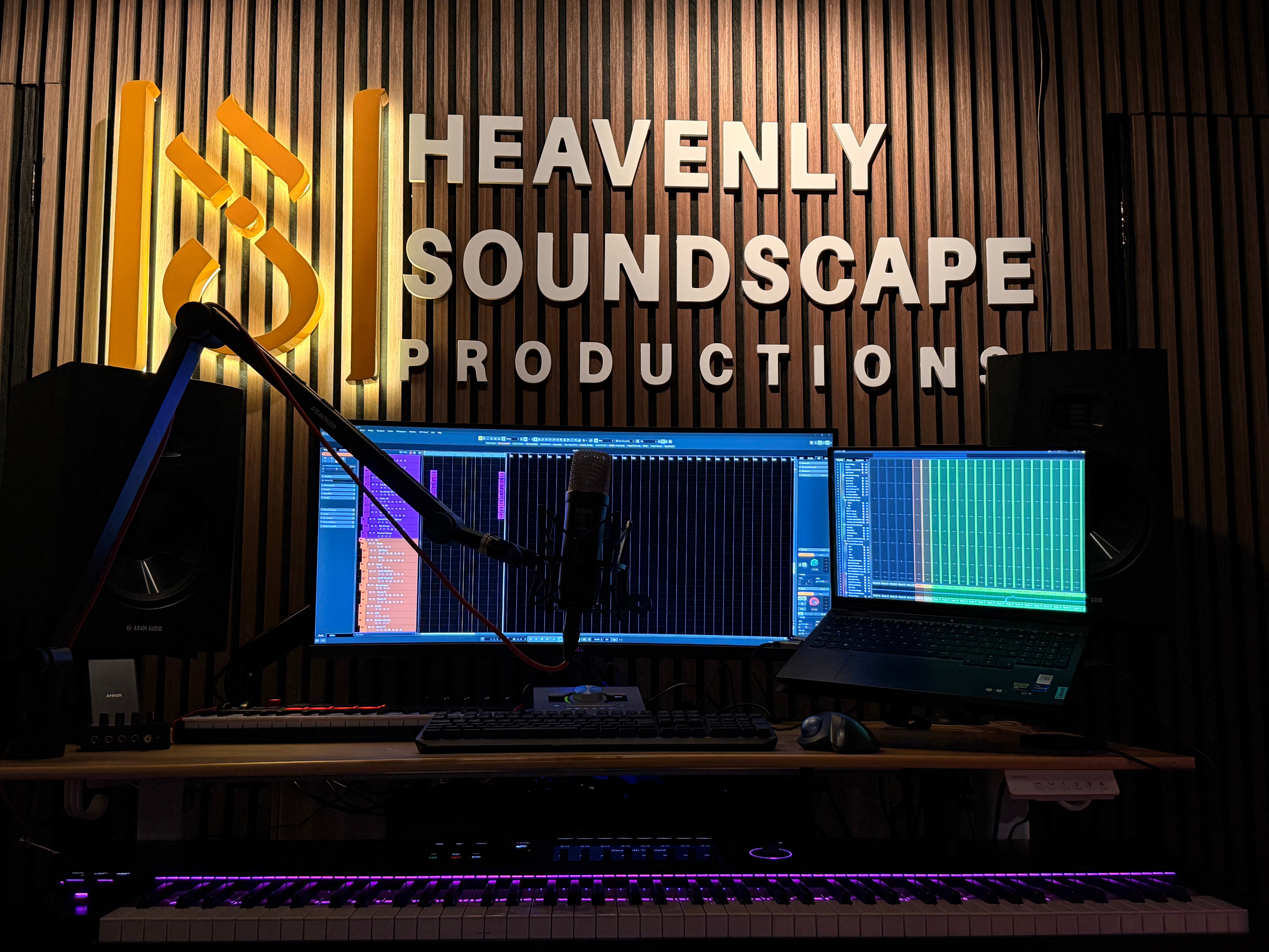Heavenly Soundscapes studio setup